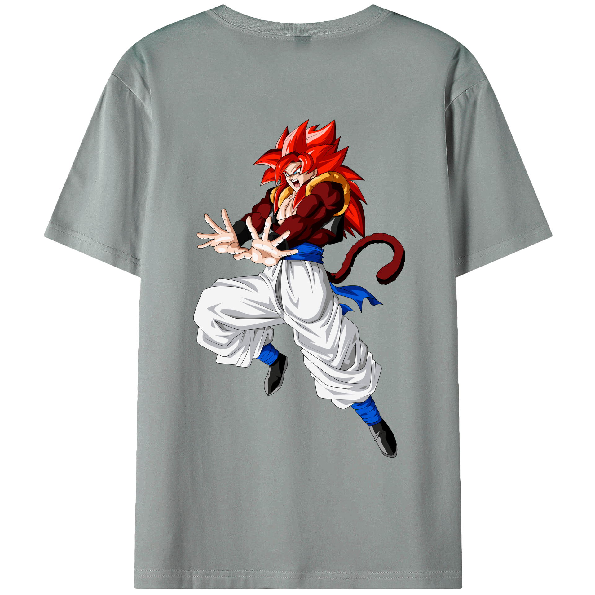 （画像用） ドラゴンボール 孫悟空（そん ごくう）Son Goku カカロット DRAGON BALL Kakarotto 綿100％ メンズ半袖Tシャツ（バックプリント） 通気性